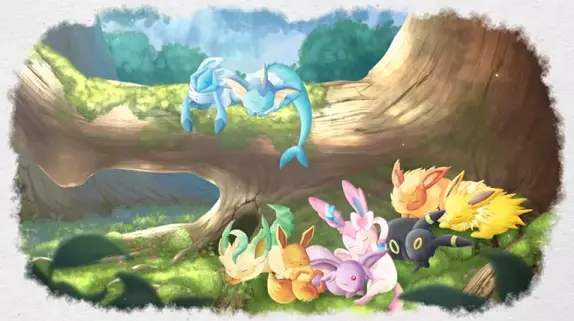 Eevee and Colorful Friends